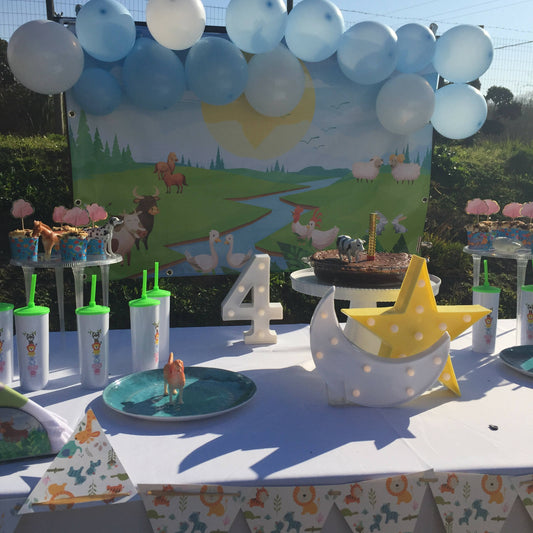 Decoracion de granja para cumpleaños o eventos